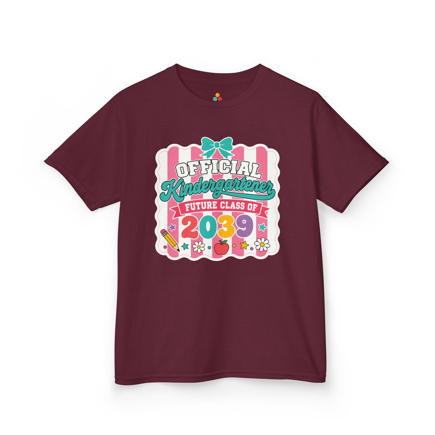 Future Class of 2039 Shirt for Kids — Cute Coquette Kindergartener Tee