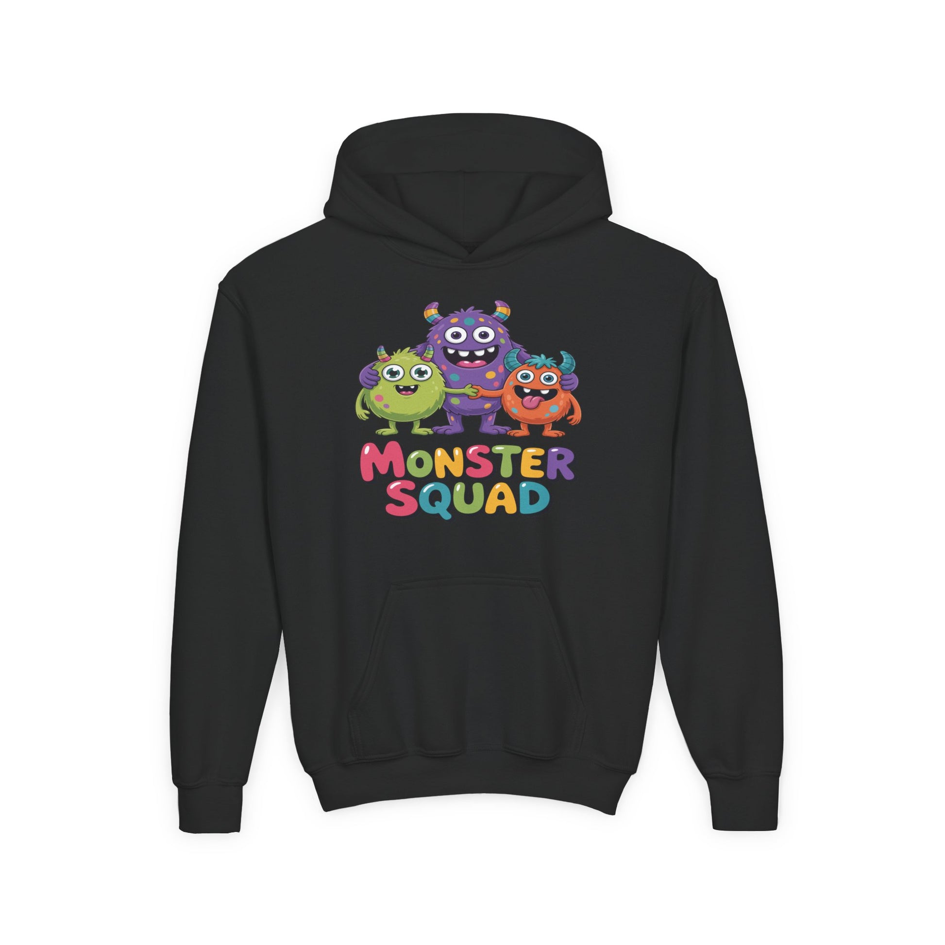 Youth Hoodie — Colorful "Monster Squad" Kids Pullover TEEZOCA