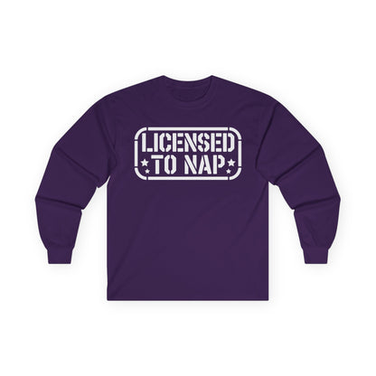 Licensed to Nap Unisex Long-Sleeve T-Shirt — Funny Napper Shirt