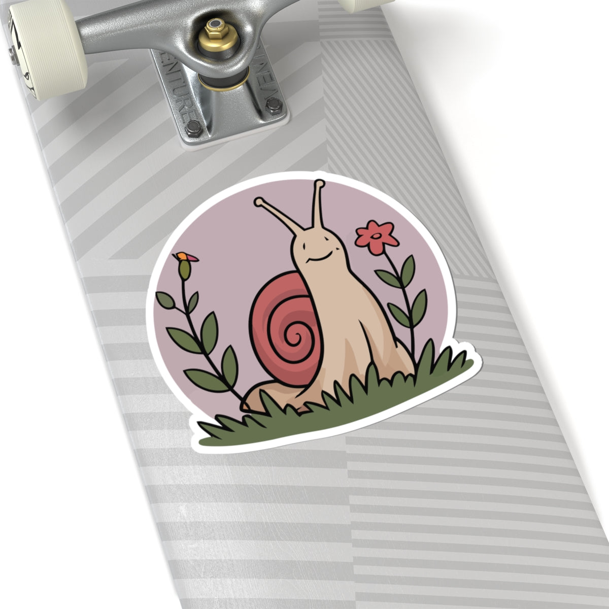 TEEZOCA cute smiling snail sticker illustration