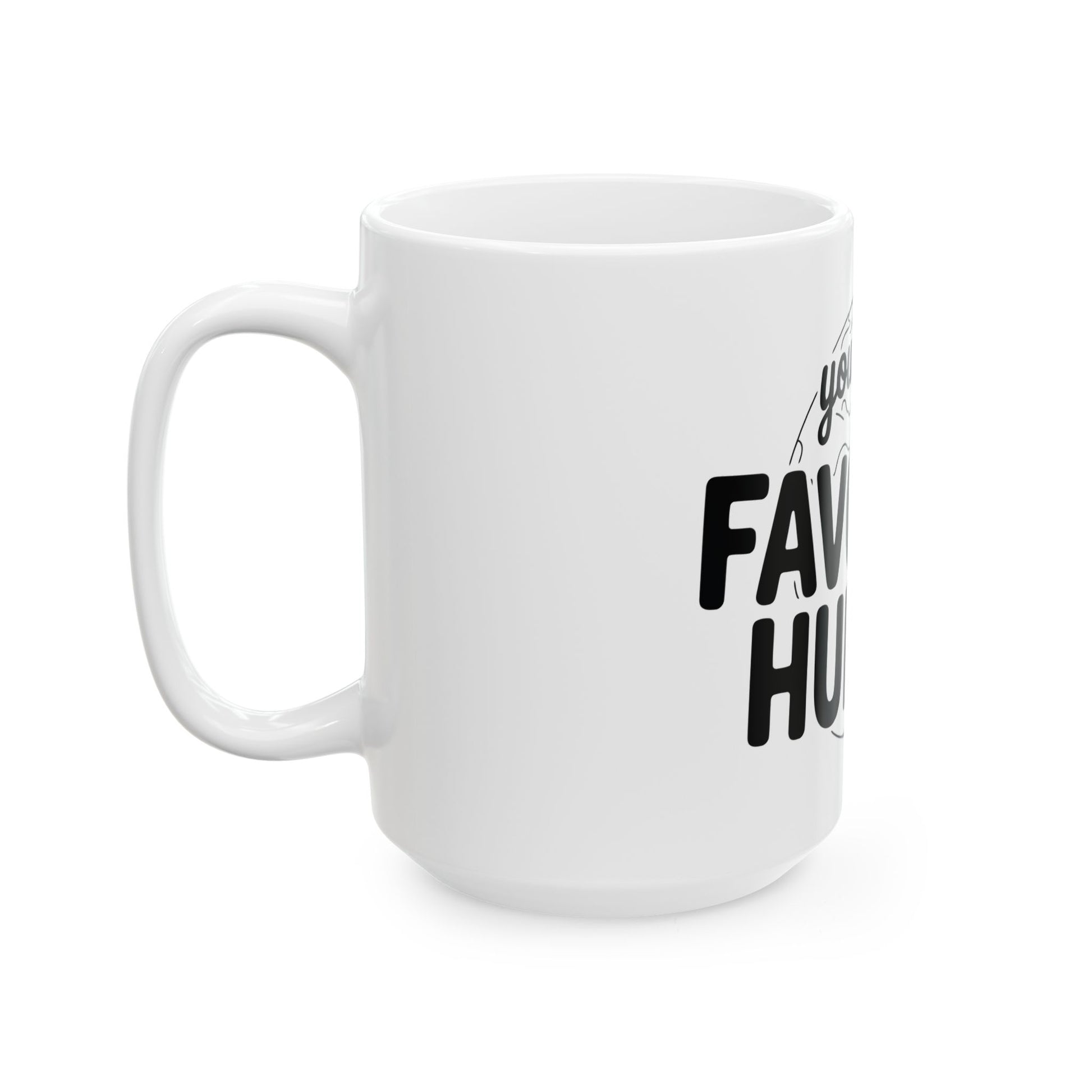 TEEZOCA statement mug showing the You’re My Favorite Human message