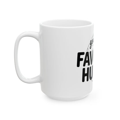 TEEZOCA statement mug showing the You’re My Favorite Human message