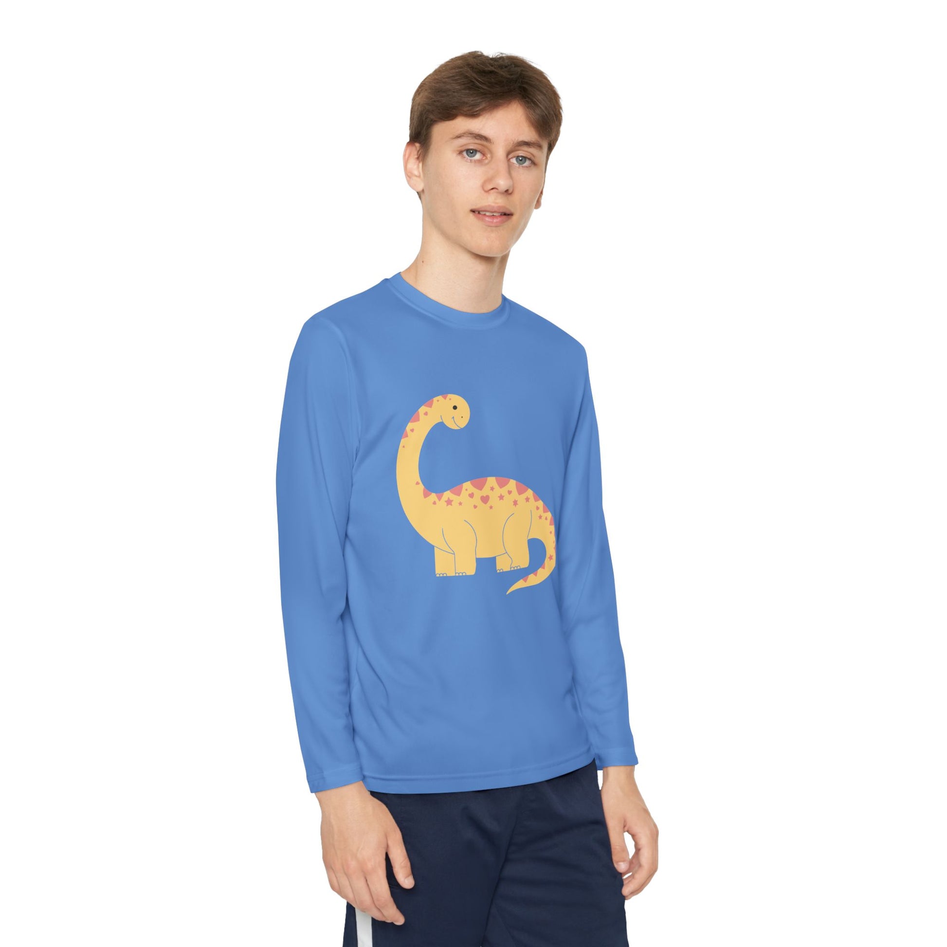 Cute Dinosaur Kids Long Sleeve T-Shirt TEEZOCA