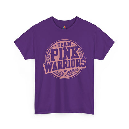 Team Pink Warriors Breast Cancer Awareness Unisex T-shirt | TEEZOCA 