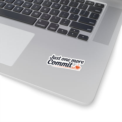 TEEZOCA developer coffee sticker just one more commit quote design