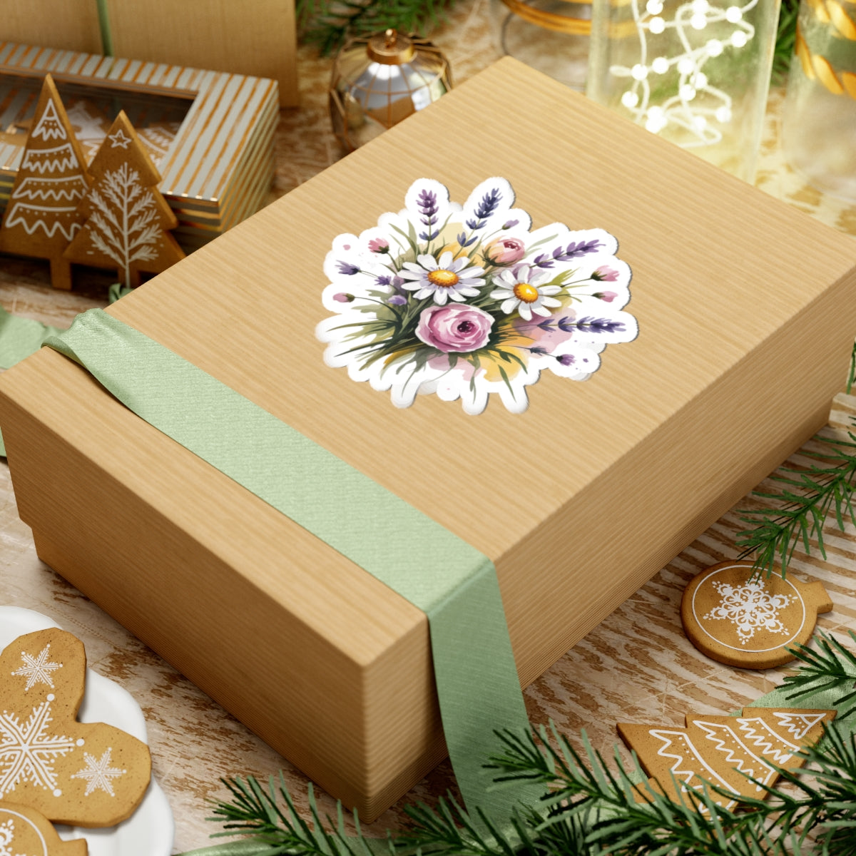 TEEZOCA botanical flower bouquet sticker aesthetic nature illustration