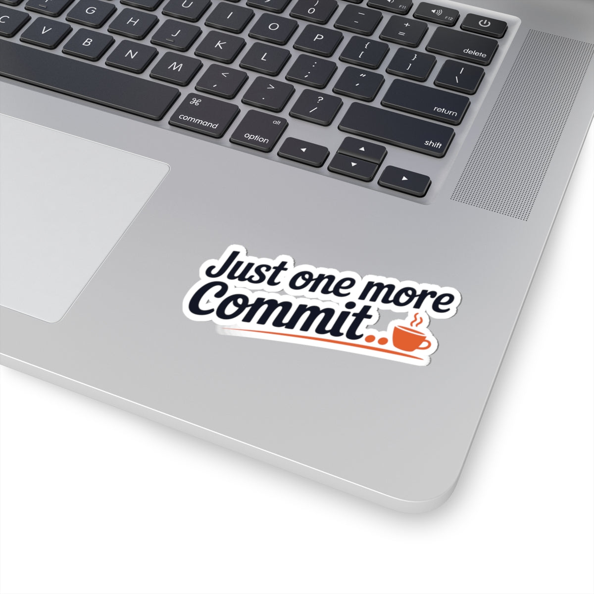 TEEZOCA developer coffee sticker just one more commit quote design