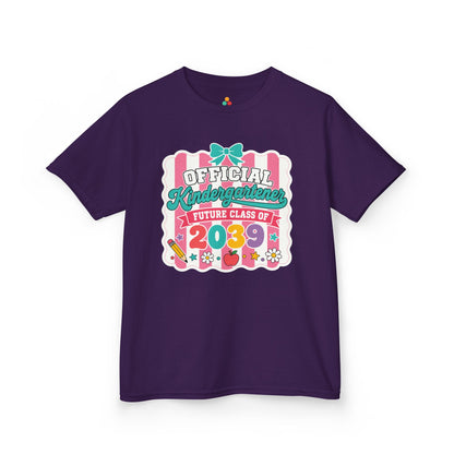 Future Class of 2039 Shirt for Kids — Cute Coquette Kindergartener Tee
