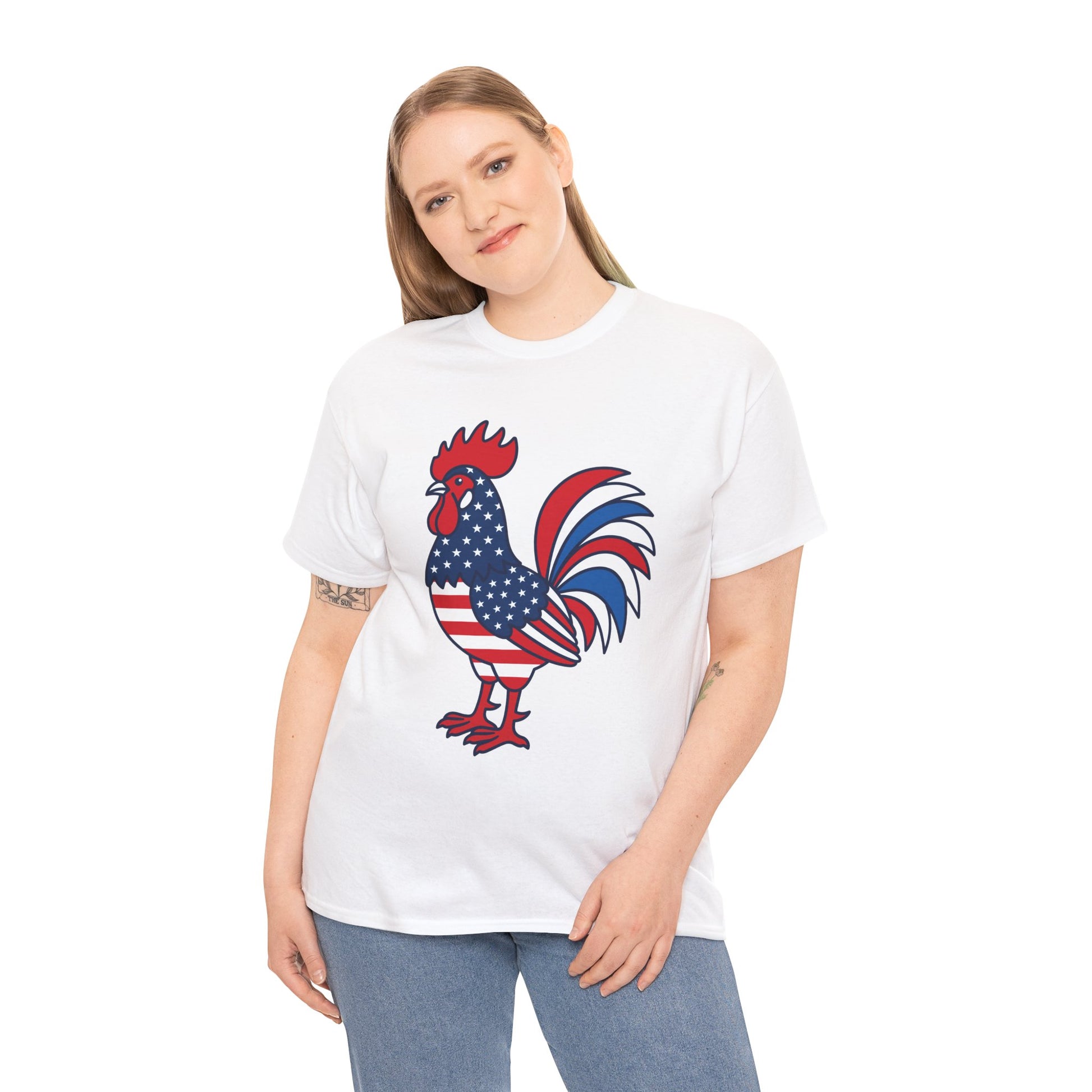 1776 2026 Patriotic American Rooster T-Shirt – USA 250th Anniversary Independence Day Gift | TEEZOCA 