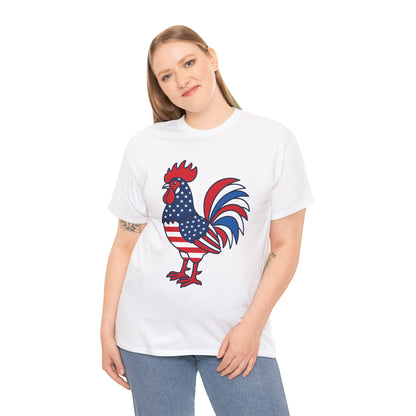 1776 2026 Patriotic American Rooster T-Shirt – USA 250th Anniversary Independence Day Gift | TEEZOCA 