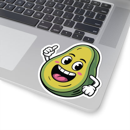 TEEZOCA happy avocado cartoon sticker