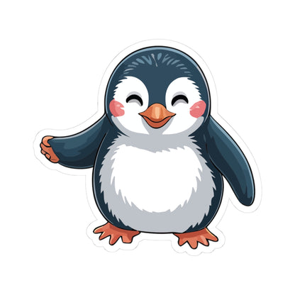 TEEZOCA cute penguin sticker smiling cartoon bird