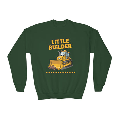 Little Builder Kids Crewneck Sweatshirt | TEEZOCA 