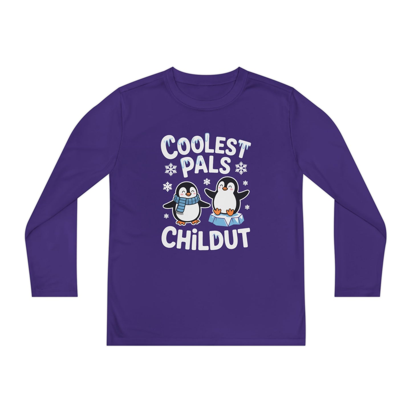 Coolest Pals Childut Penguin Kids Long Sleeve Tee TEEZOCA