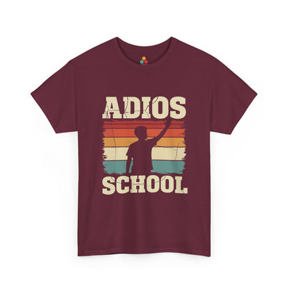 Adios School T-Shirt – Retro Sunset Graduation Gift Last Day of School Tee | TEEZOCA 
