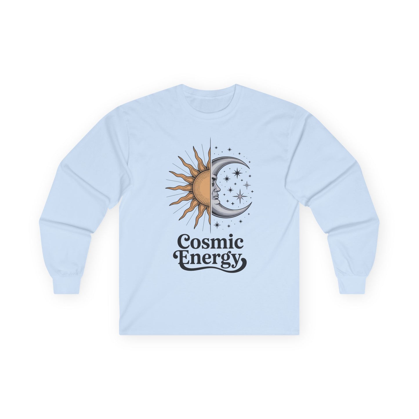 Cosmic Energy Sun and Moon Unisex Long-Sleeve T-Shirt