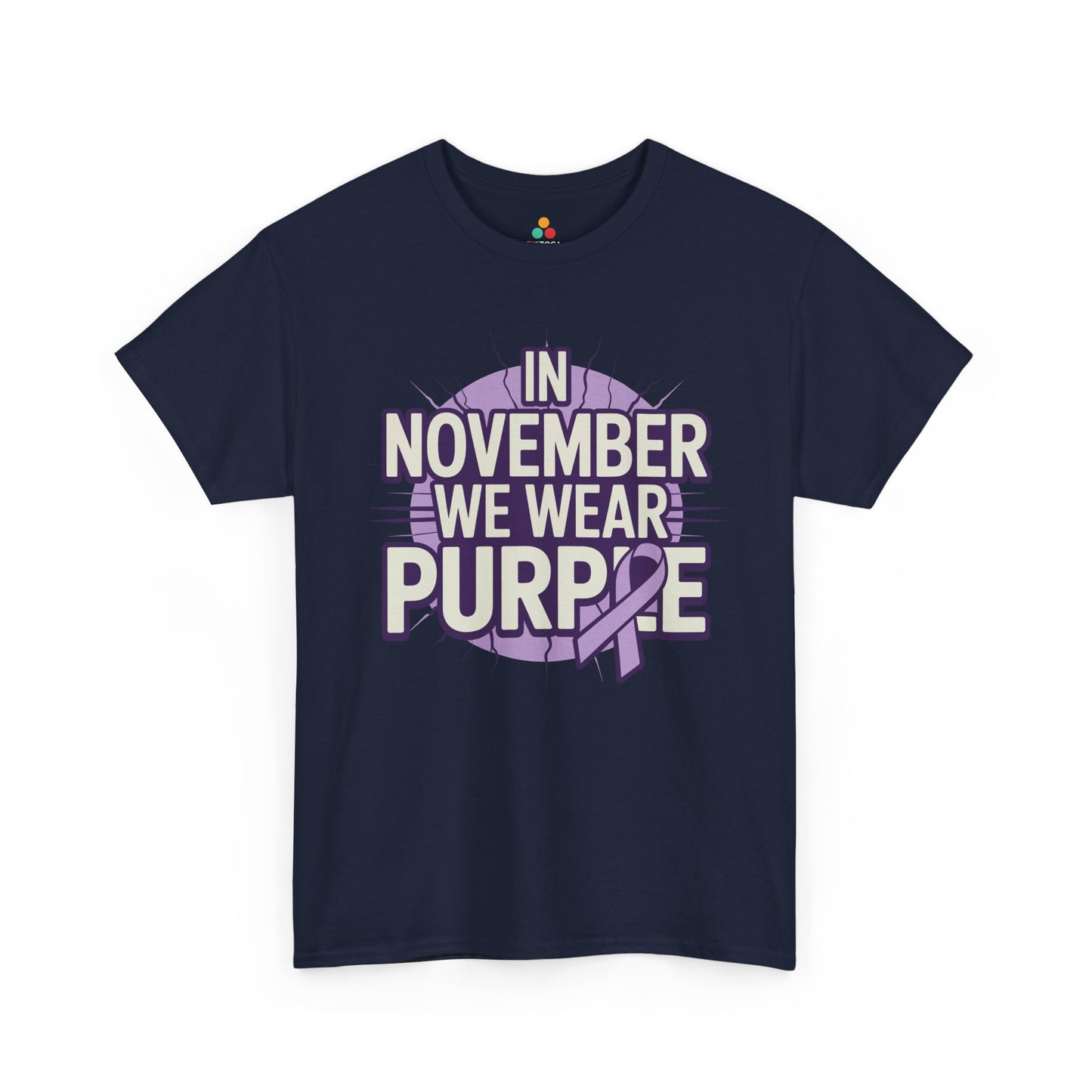 In November We Wear Purple Alzheimer Awareness Unisex T-shirt | TEEZOCA 