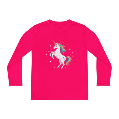Youth Long Sleeve Tee — Rainbow Unicorn Graphic TEEZOCA