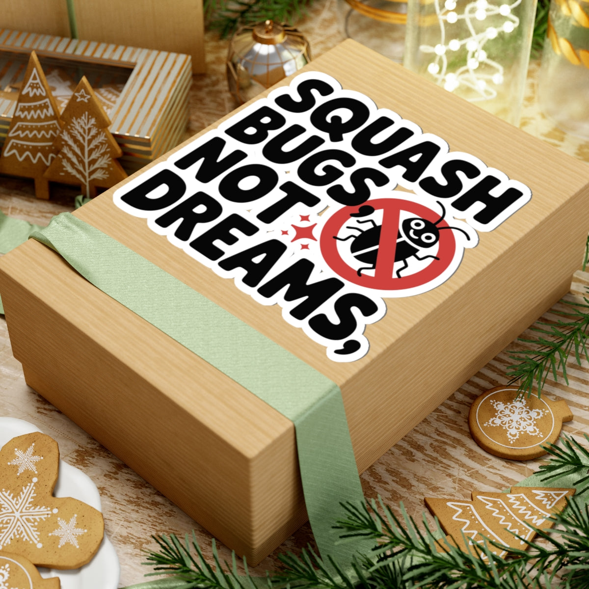 TEEZOCA programmer sticker anti-bug symbol red circle slash and sparkles