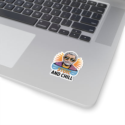 TEEZOCA stoicism quote style chill philosophy sticker