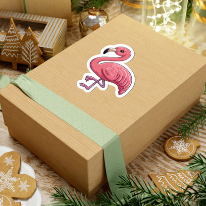 TEEZOCA kawaii flamingo bird sticker pink design