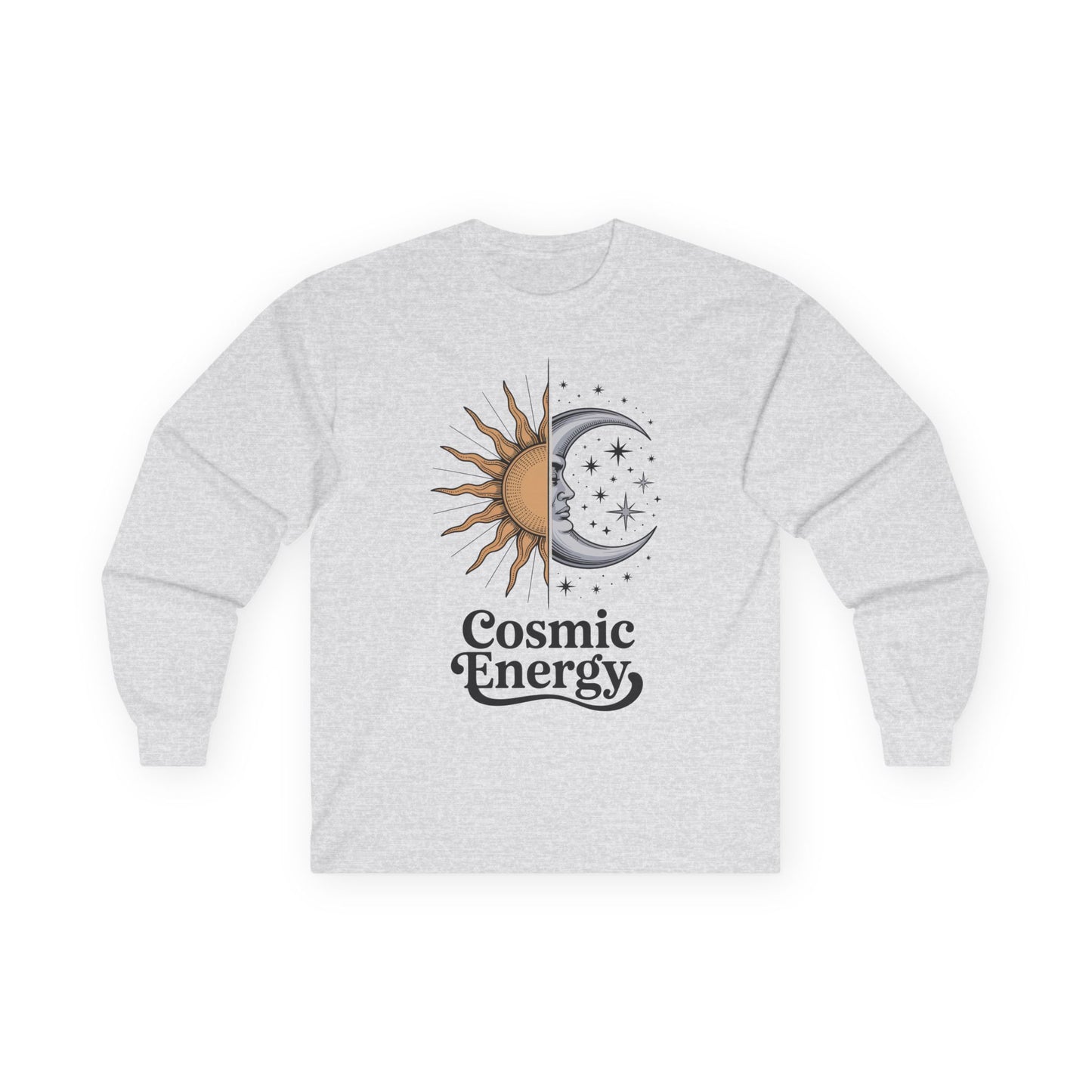 Cosmic Energy Sun and Moon Unisex Long-Sleeve T-Shirt