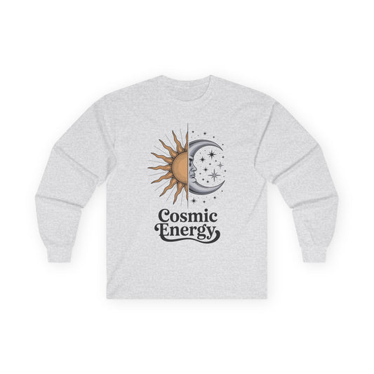 Cosmic Energy Sun and Moon Unisex Long-Sleeve T-Shirt