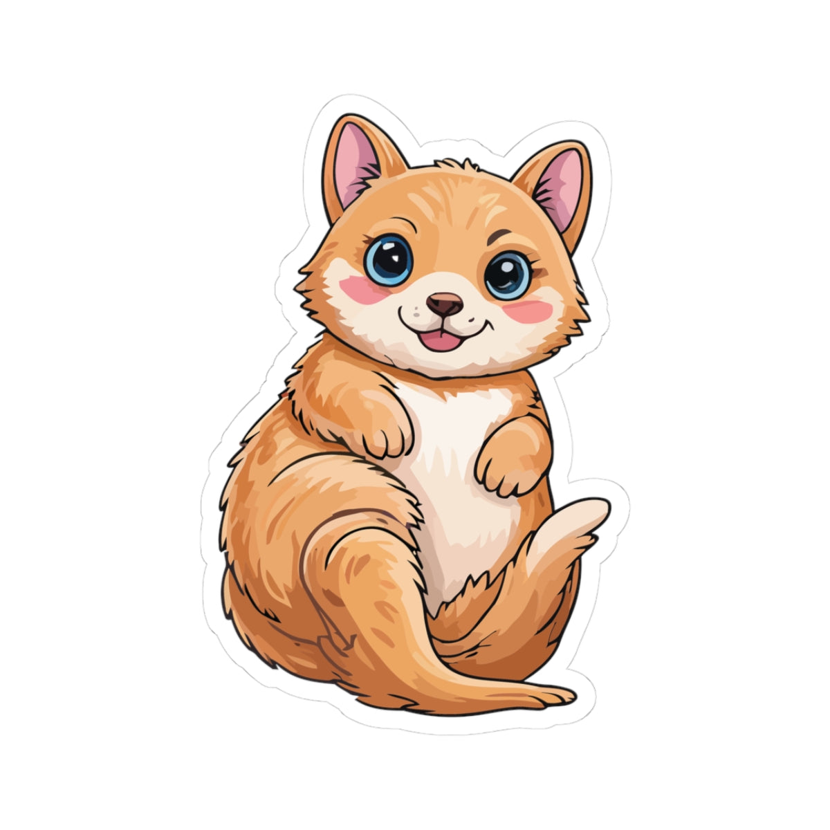 TEEZOCA cute fox sticker cartoon fox animal