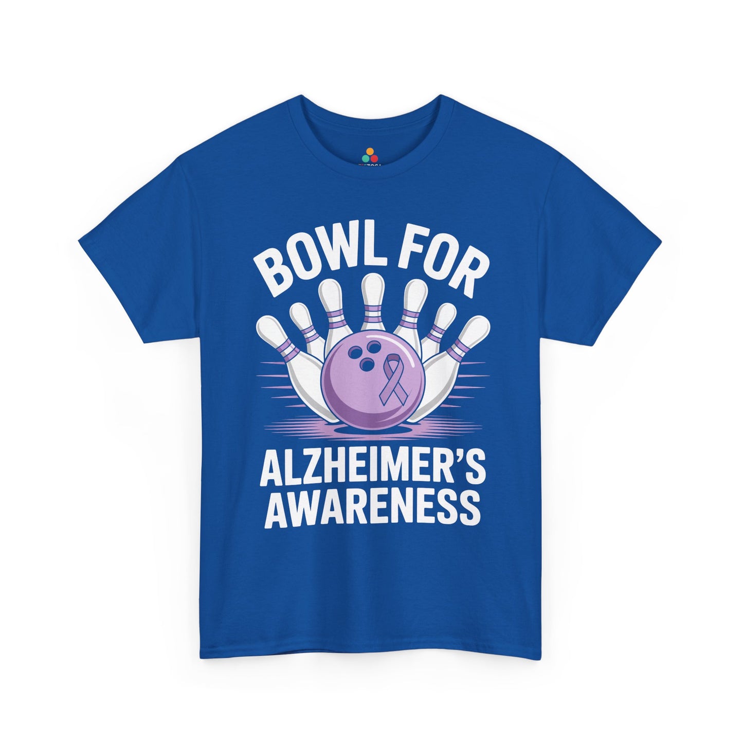 Bowl for Alzheimer Awareness Unisex T-shirt Purple Ribbon | TEEZOCA 