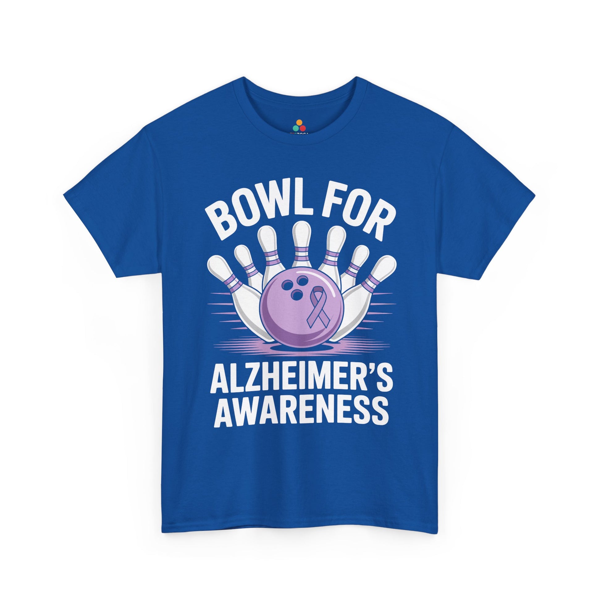 Bowl for Alzheimer Awareness Unisex T-shirt Purple Ribbon | TEEZOCA 