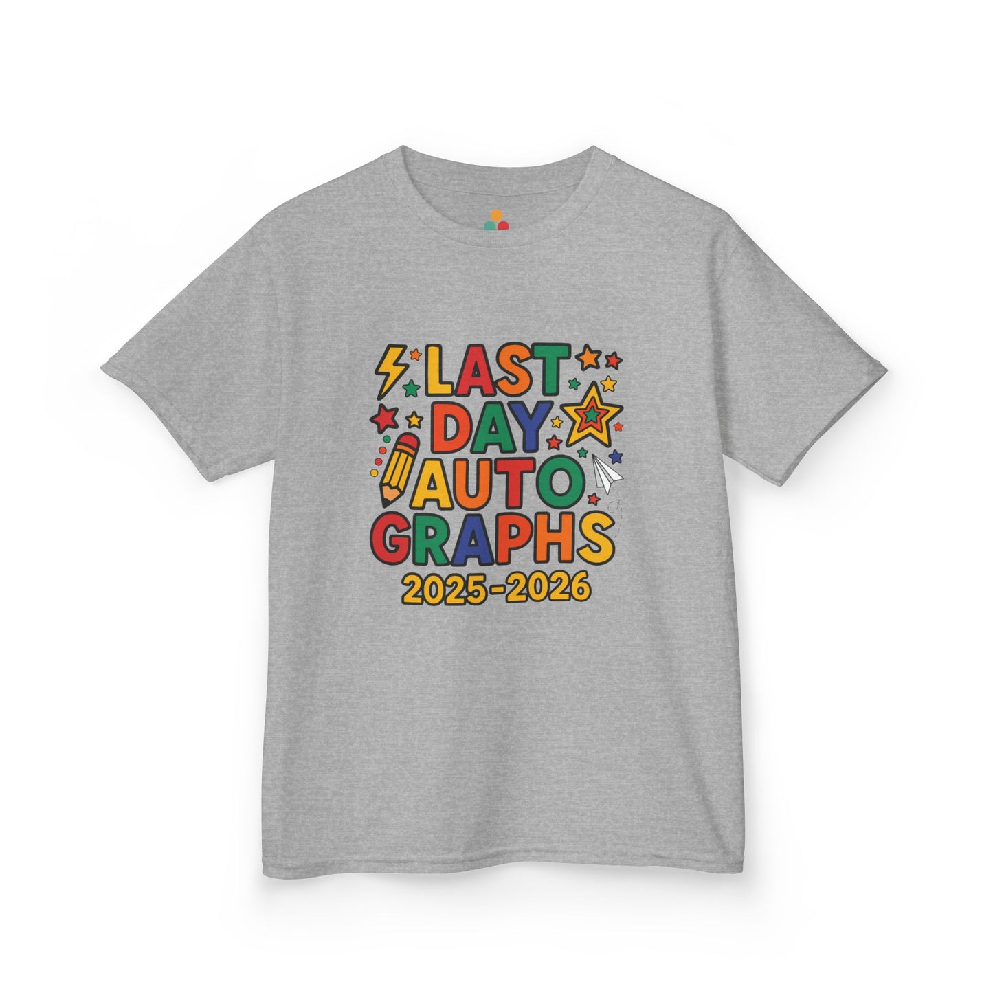 Kids Last Day of School Autograph T-Shirt 2025–2026 – Signing Shirt End of Year | TEEZOCA 