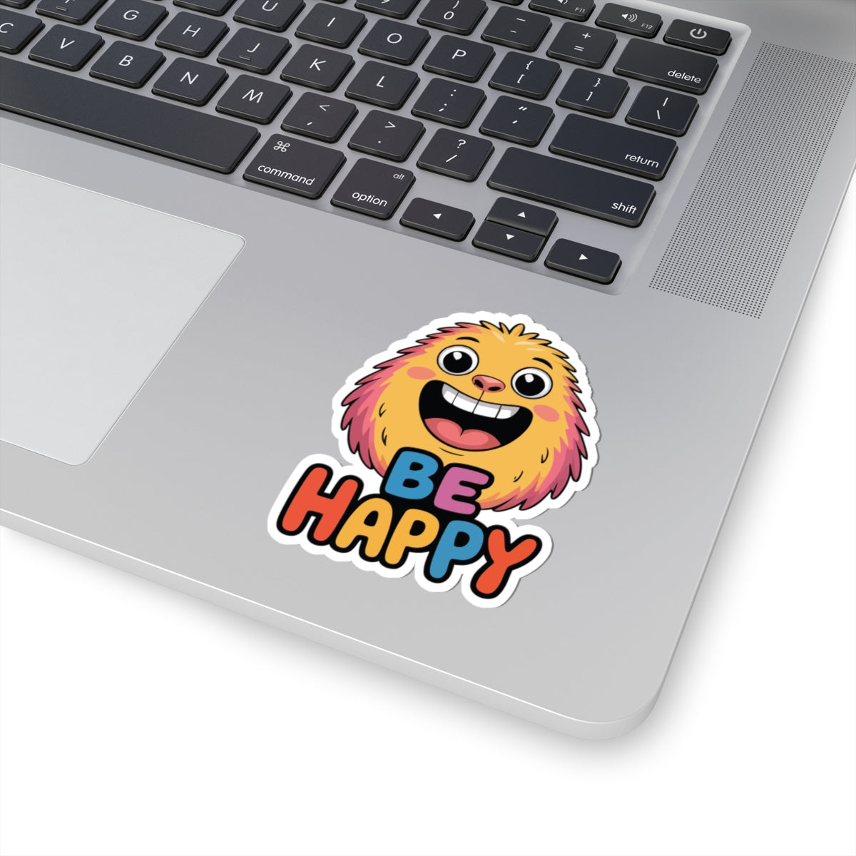 TEEZOCA colorful happy monster sticker positive vibes illustration