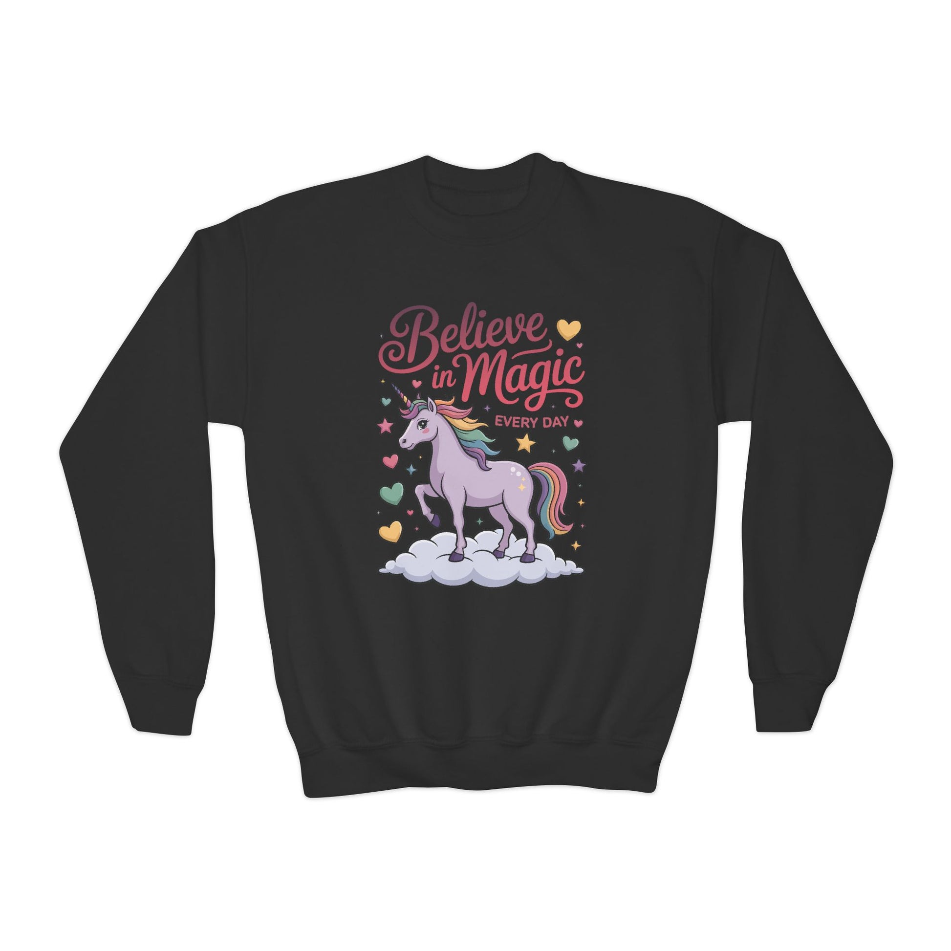 Believe in Magic Unicorn Youth Sweatshirt TEEZOCA