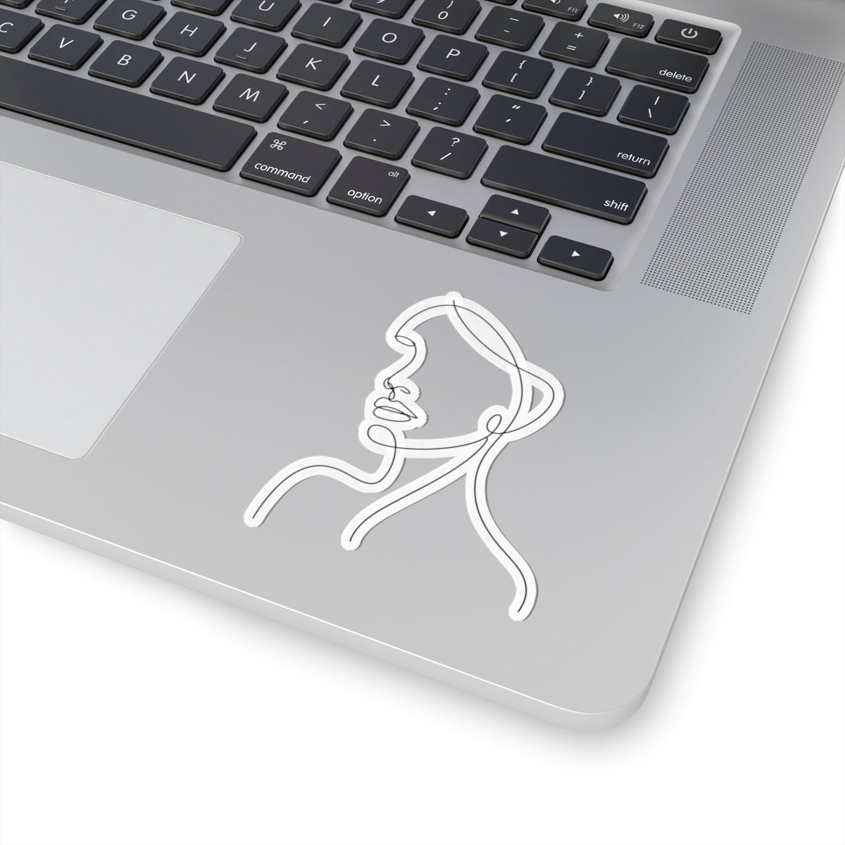 TEEZOCA abstract face outline sticker modern line drawing aesthetic