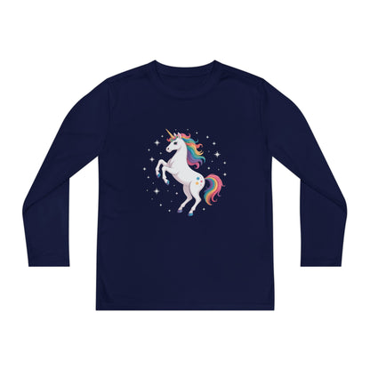 Youth Long Sleeve Tee — Rainbow Unicorn Graphic TEEZOCA
