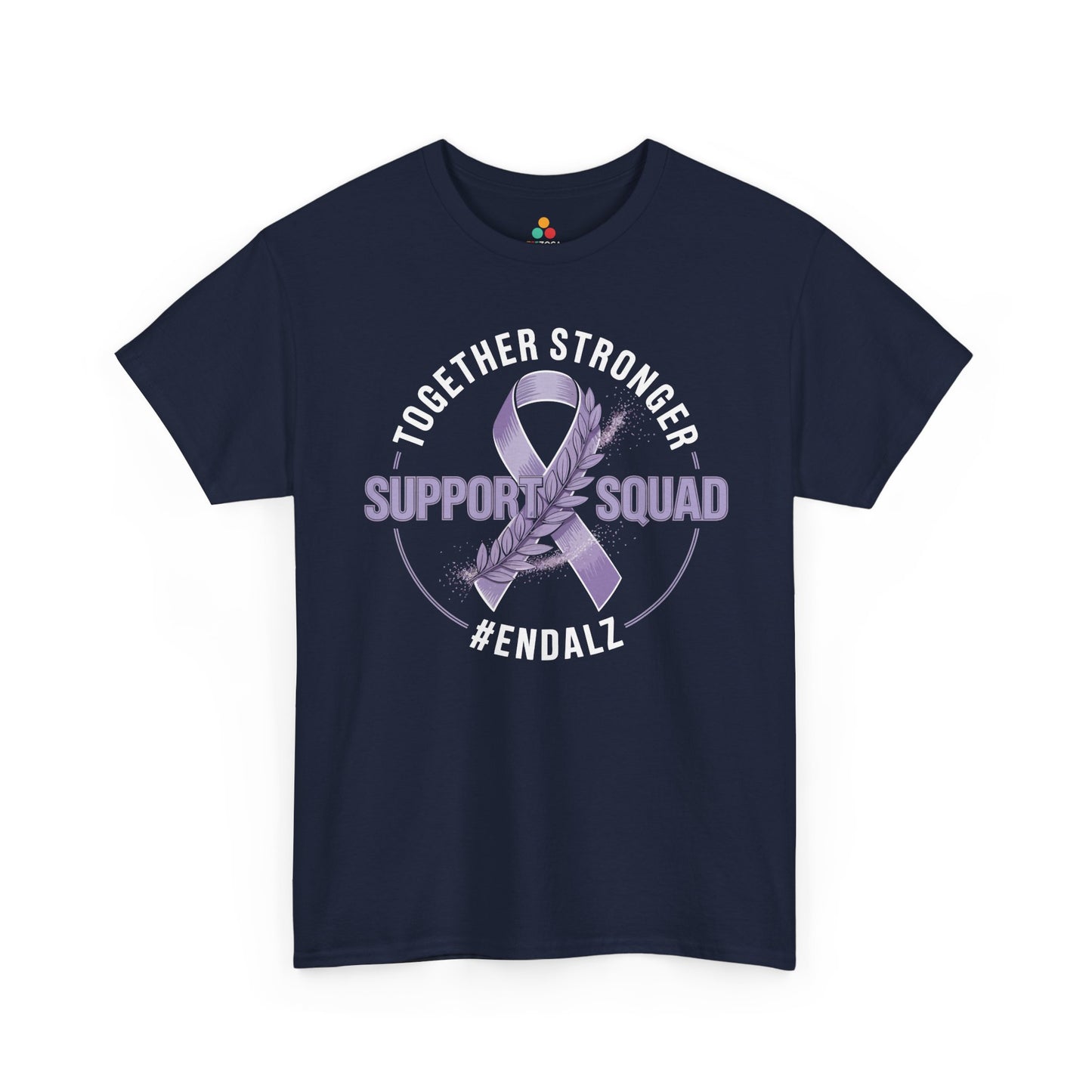 Together Stronger Support Squad #ENDALZ Alzheimer Awareness Unisex T-shirt | TEEZOCA 