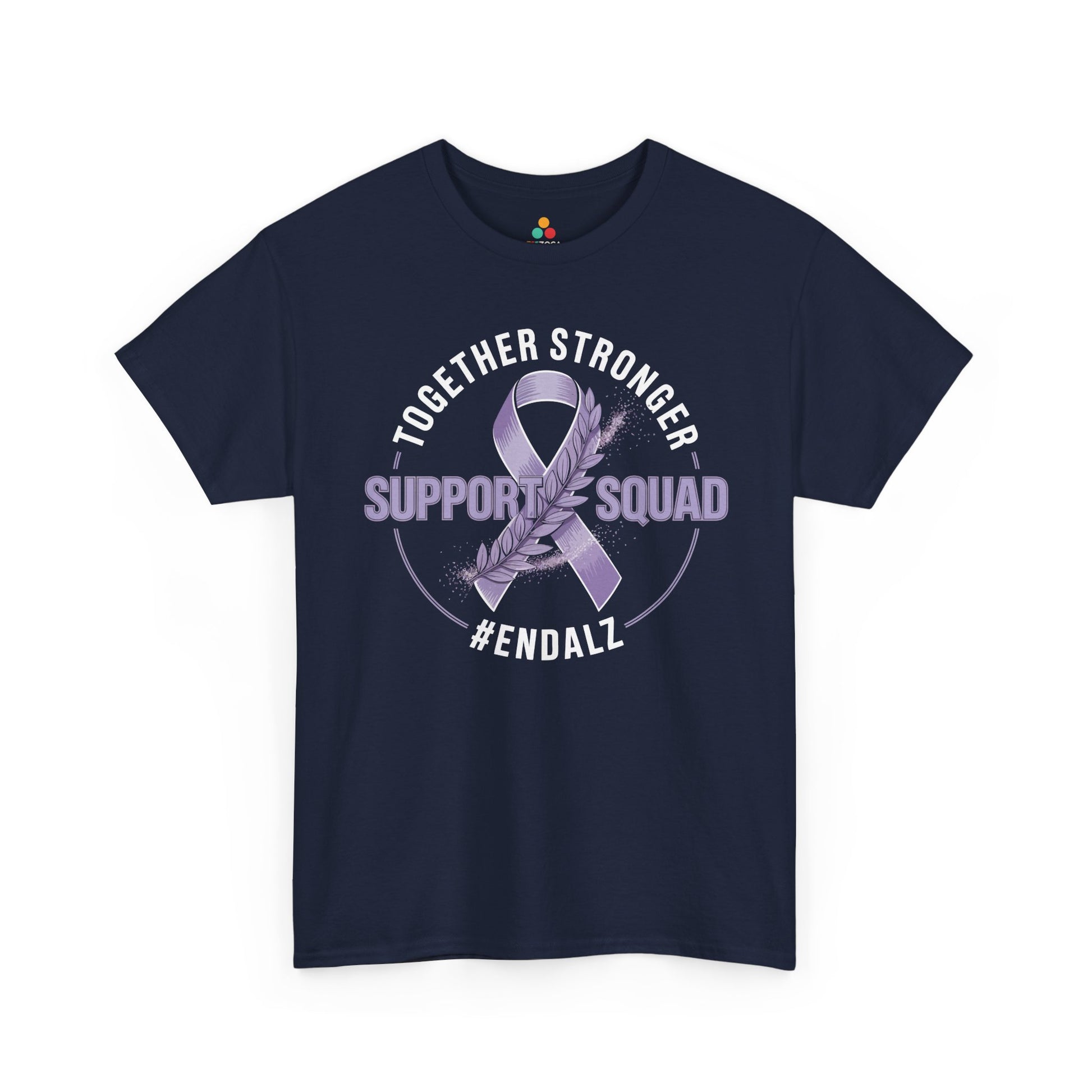 Together Stronger Support Squad #ENDALZ Alzheimer Awareness Unisex T-shirt | TEEZOCA 