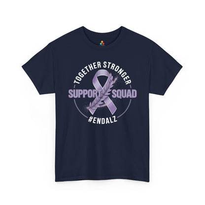 Together Stronger Support Squad #ENDALZ Alzheimer Awareness Unisex T-shirt | TEEZOCA 