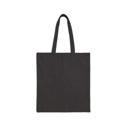 Positive quote Good Vibes Only in colorful text displayed on a TEEZOCA tote bag