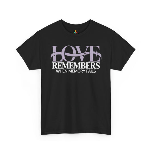 Love Remembers When Memory Fails Alzheimer’s Awareness Unisex T-shirt | TEEZOCA 