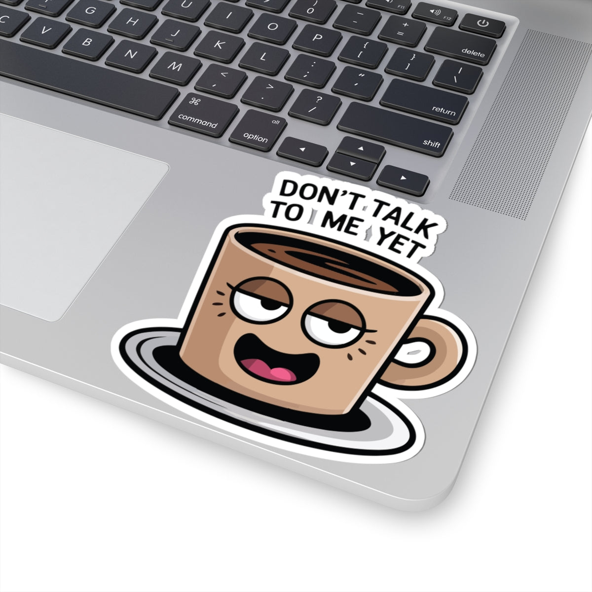 TEEZOCA funny coffee cup cartoon sticker