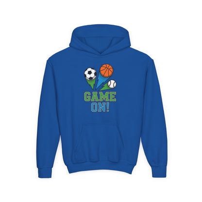 Game On Kids Hoodie – Fun Sports Ball Design | TEEZOCA 