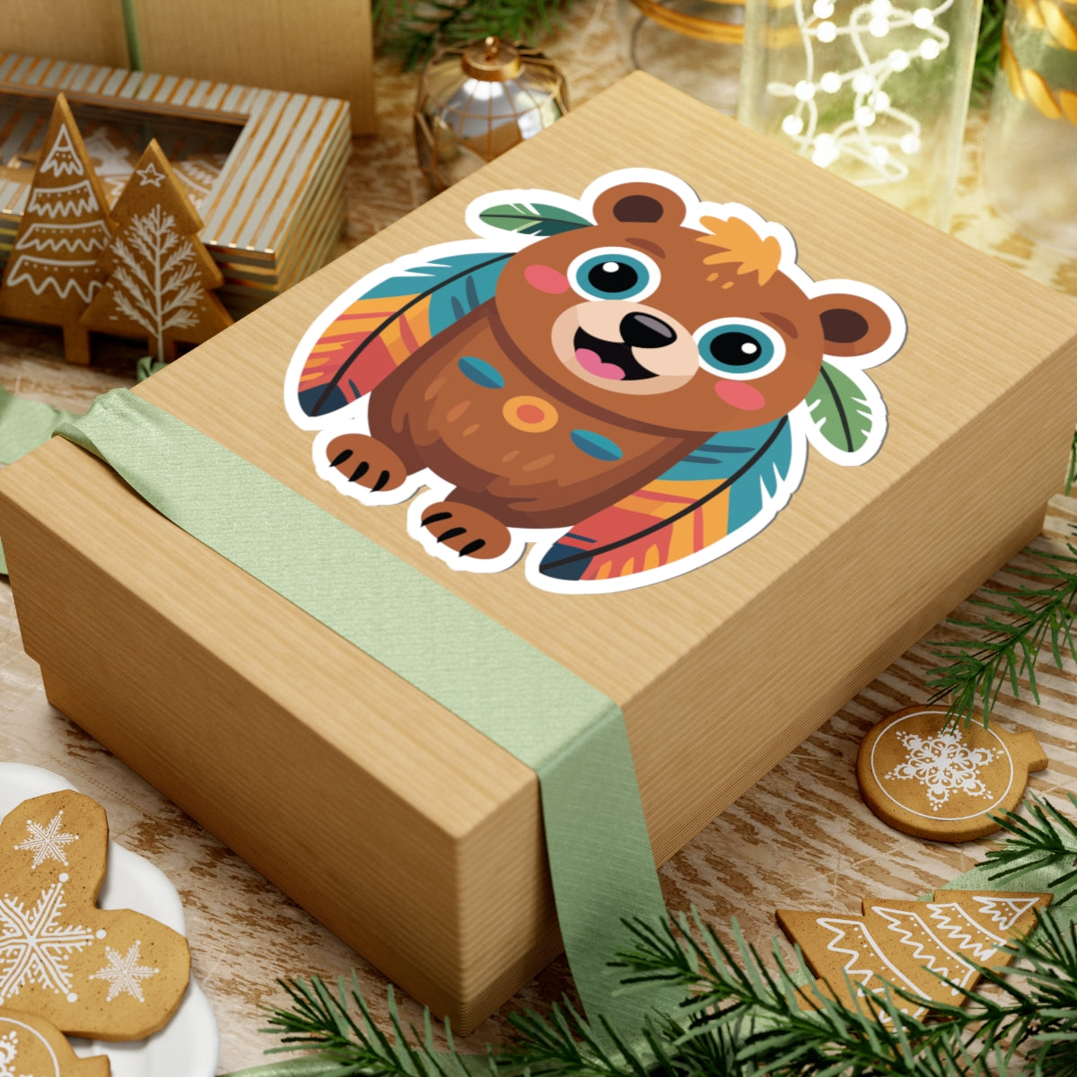 TEEZOCA colorful cute bear design for stickers and gifts