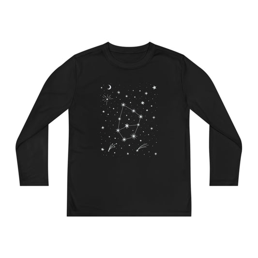 Youth Long Sleeve Tee — Star Constellation Graphic TEEZOCA