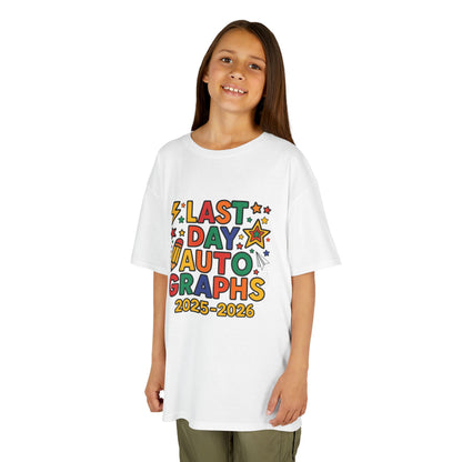 Kids Last Day of School Autograph T-Shirt 2025–2026 – Signing Shirt End of Year | TEEZOCA 