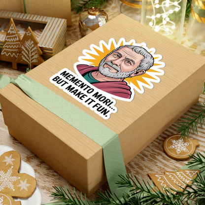 TEEZOCA philosophical humor sticker classical portrait design