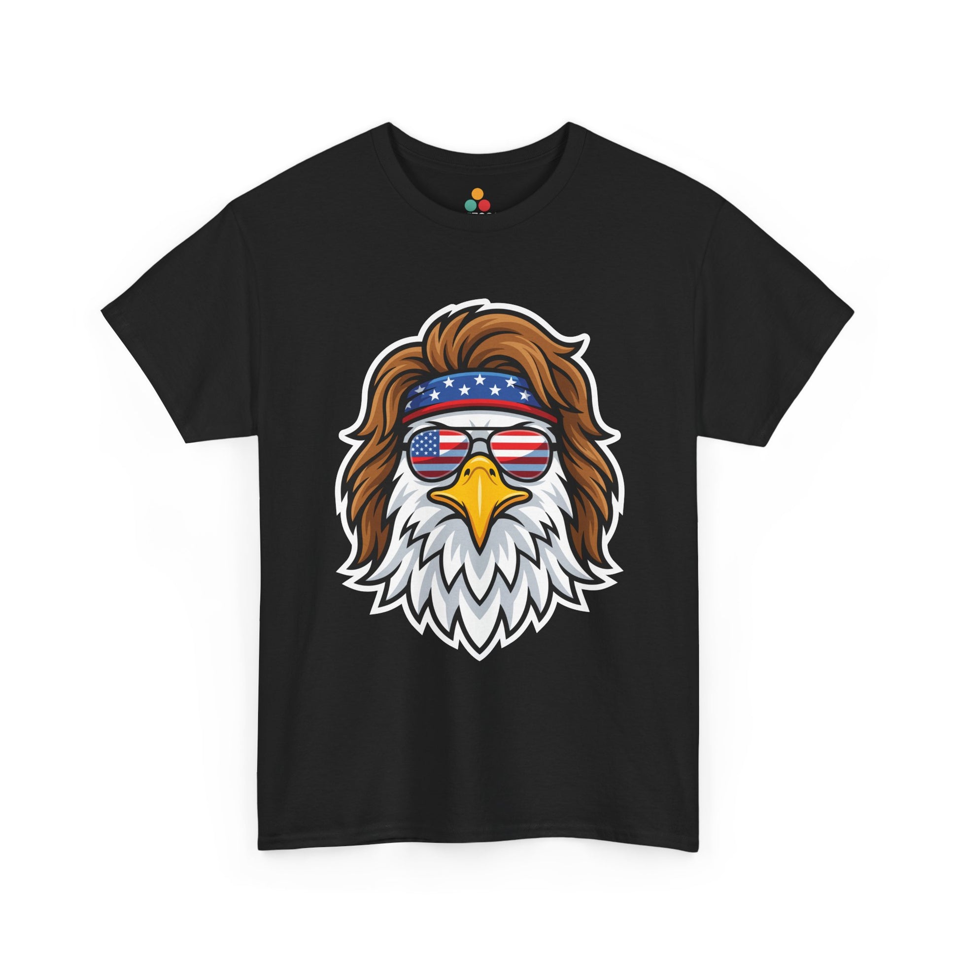 Patriotic Bald Eagle Mullet USA Flag Sunglasses T-Shirt – 4th of July 250th Anniversary Gift | TEEZOCA 