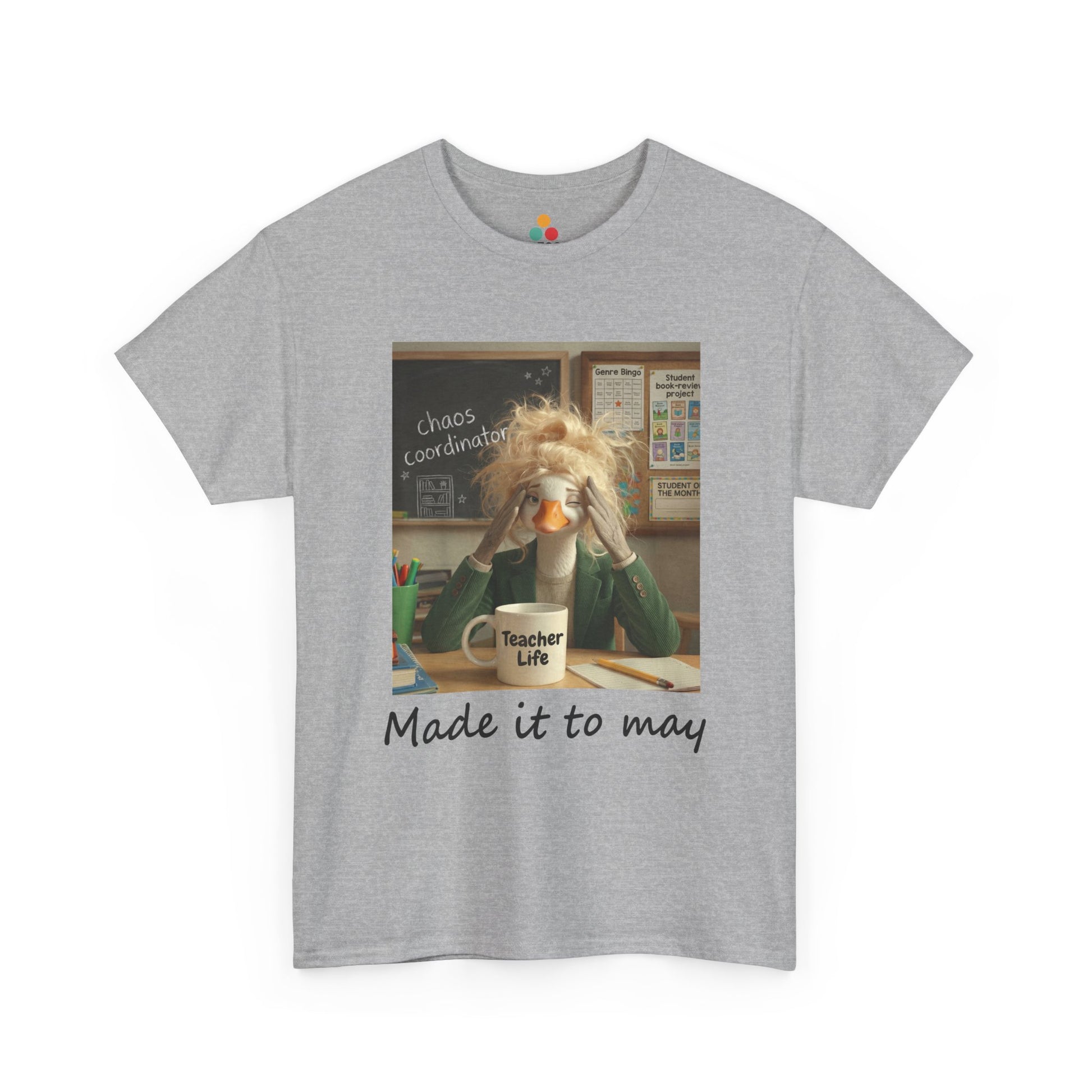Funny Made It to May Teacher Goose Girls Meme Last Day of School Teacher Appreciation Gift T-Shirt | TEEZOCA 