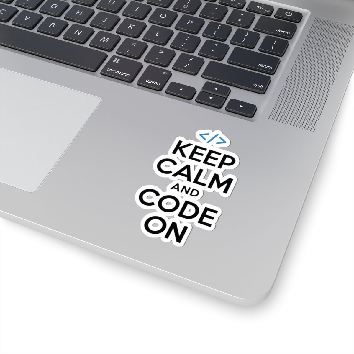 TEEZOCA developer motivation sticker keep calm code on typography