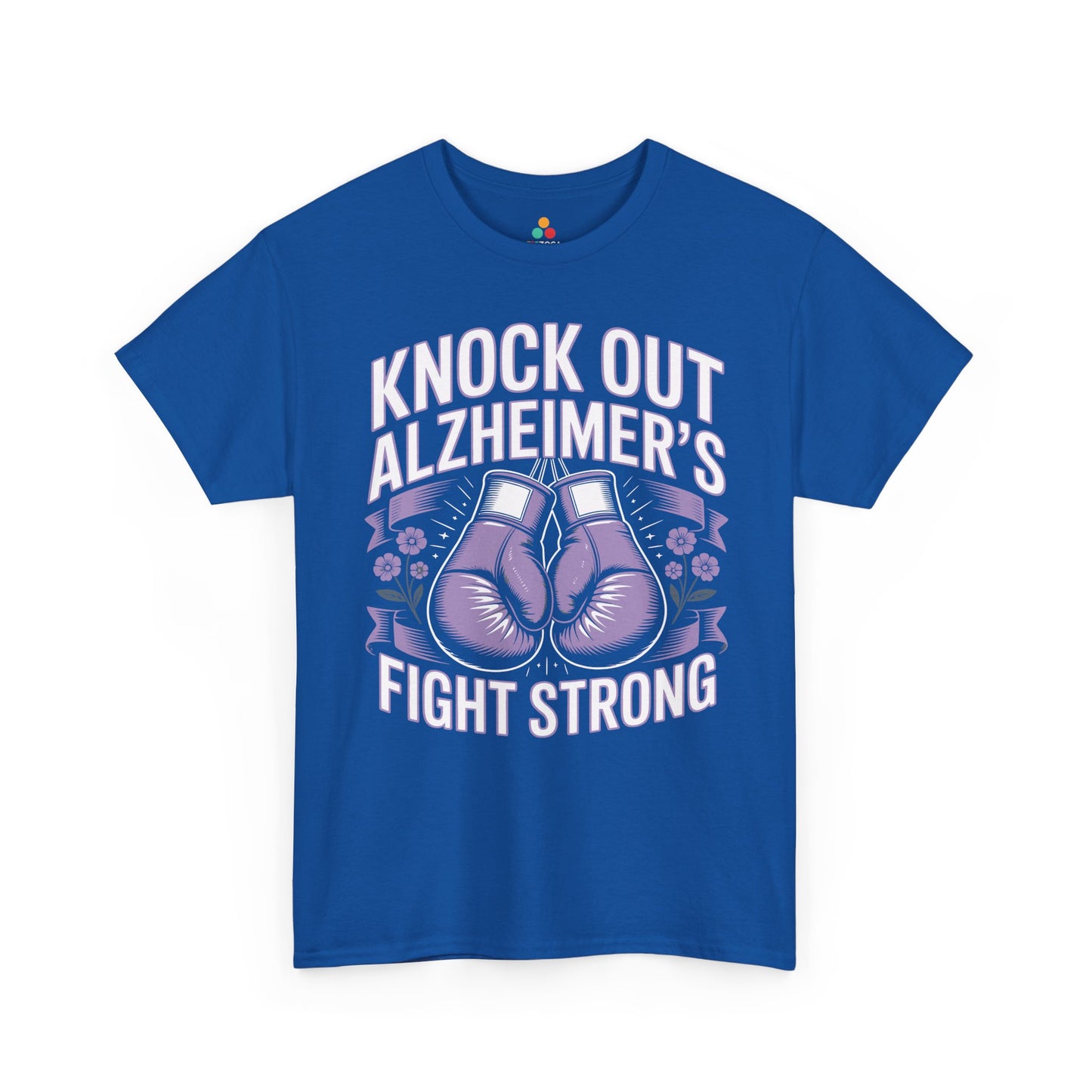 Knock Out Alzheimer’s Fight Strong Unisex T-shirt Awareness | TEEZOCA 